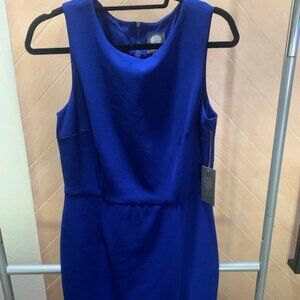 Vince Camuto womens royal blue dress.